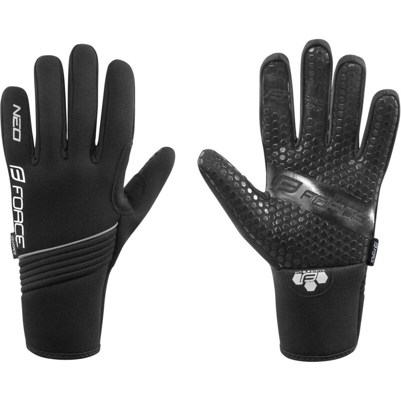 FORCE rukavice zimné neoprén NEO, čierne 36059308