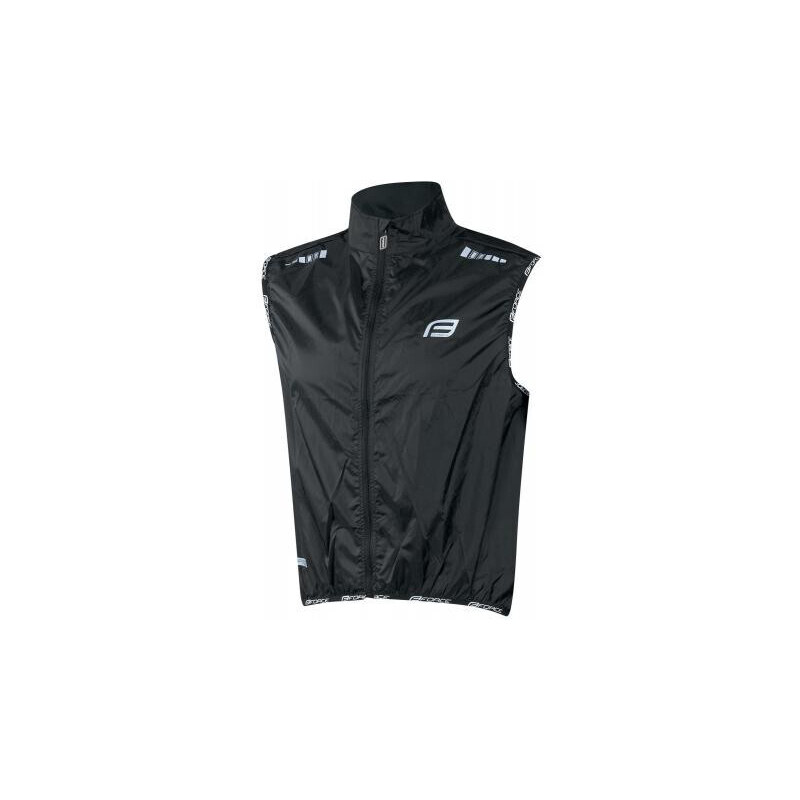 FORCE cyklistická vesta V48, neprefúkavá, čierna 36376502