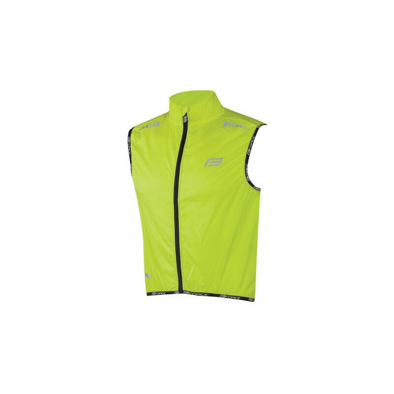 FORCE V48 cyklistická vesta, neprefúkavá, fluo 36059610