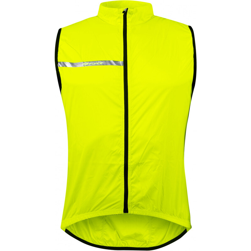 FORCE WINDPRO cyklistická vesta, neprefúkavá, fluo 36059621
