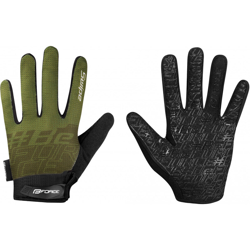 FORCE rukavice MTB SWIPE letné, army 36059889