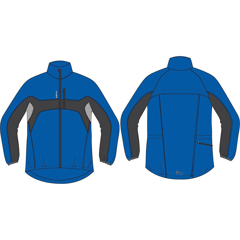 OneWay LARI Mikrovláknová bunda modrá/sivá 58443829