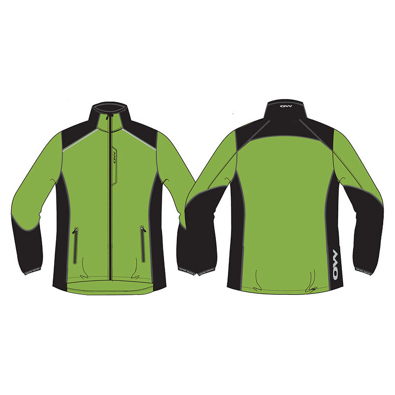 OneWay EROS Mikrovláknová bunda, zelená/čierna 61765309