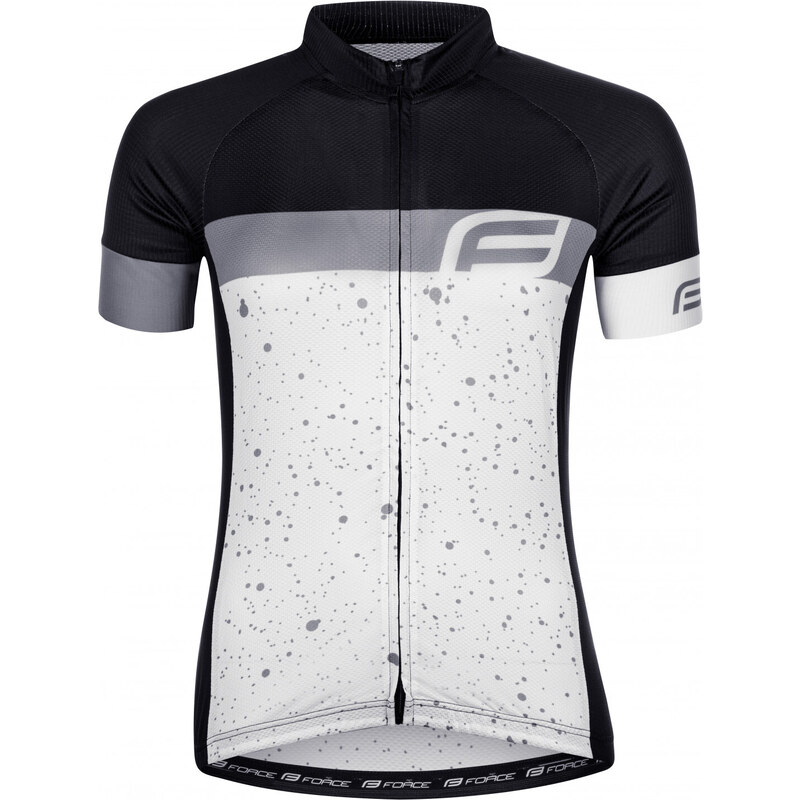 Force dres spray dámsky krátky rukáv, bielo-čierny 36062118