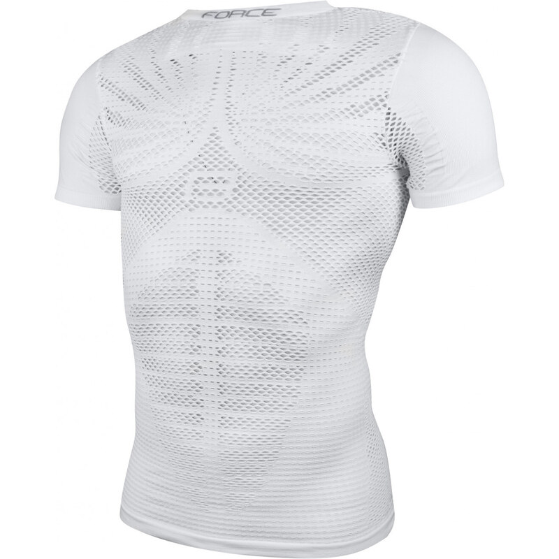 FORCE tričko funkčné SWELTER krátky rukáv, biele 36062373