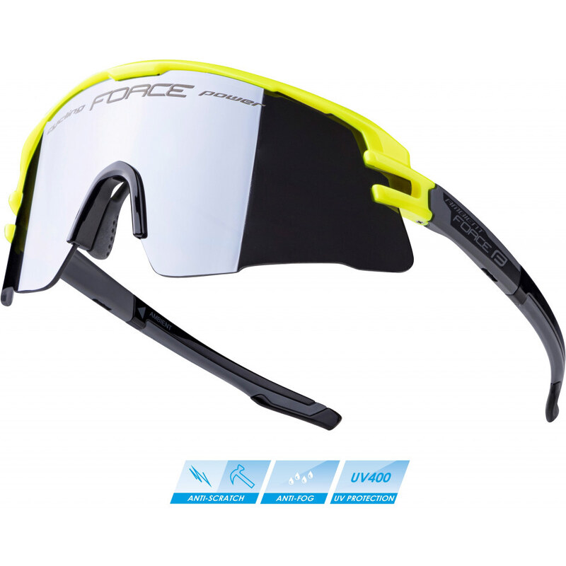 FORCE okuliare AMBIENT, fluo-šedé, čierne zrkadlové sklá 56877995