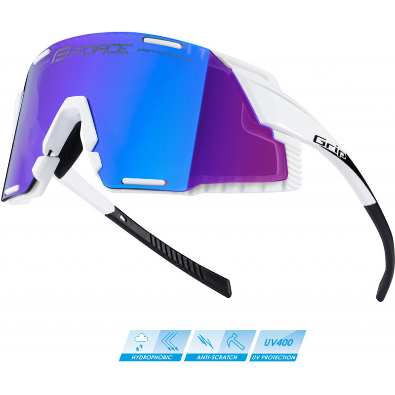 FORCE okuliare GRIP biele, modré revo sklá 60928425