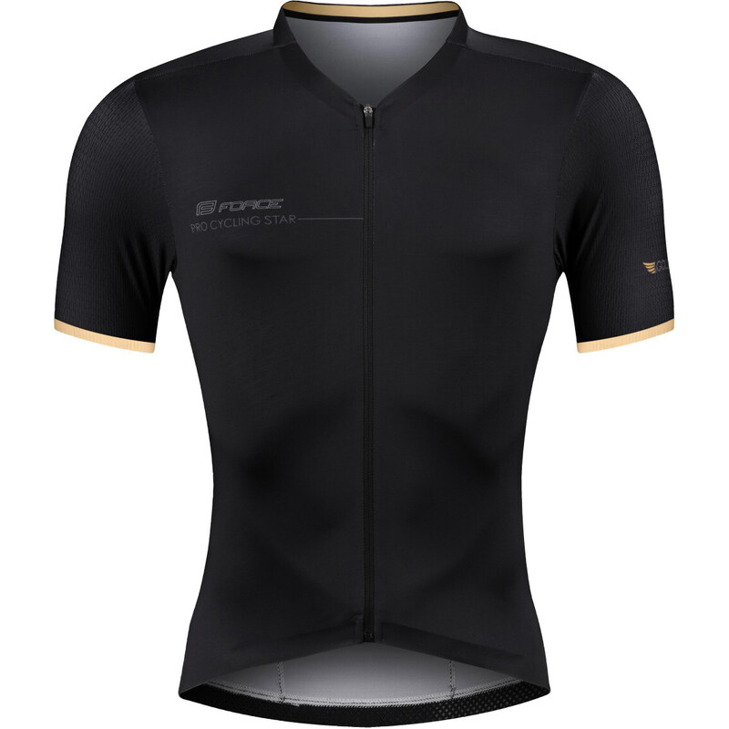 FORCE dres GOLD krátky rukáv, čierno-zlatý 36062680