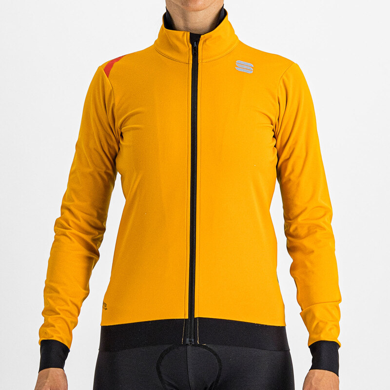 Sportful FIANDRE MEDIUM cyklistická bunda, dámska, zlatá 58444085