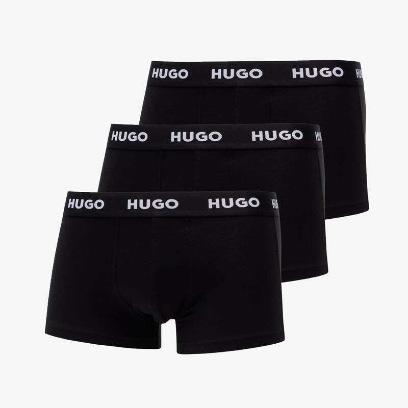Trenírky Hugo Boss Logo-Waistband Trunks 3-Pack Black L 36241194