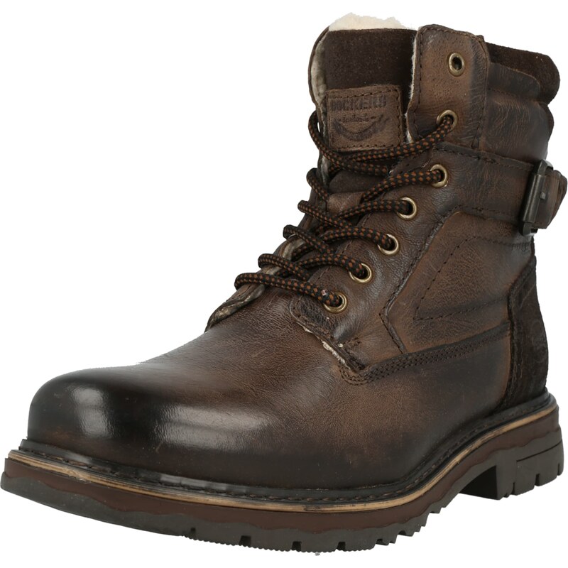 Dockers by Gerli Šnurovacie čižmy tmavohnedá 66036740