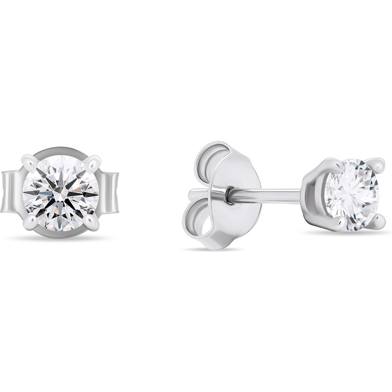 Brilio Silver Strieborné kôstkové náušnice s čírymi zirkónmi EA580/1/2 66614569