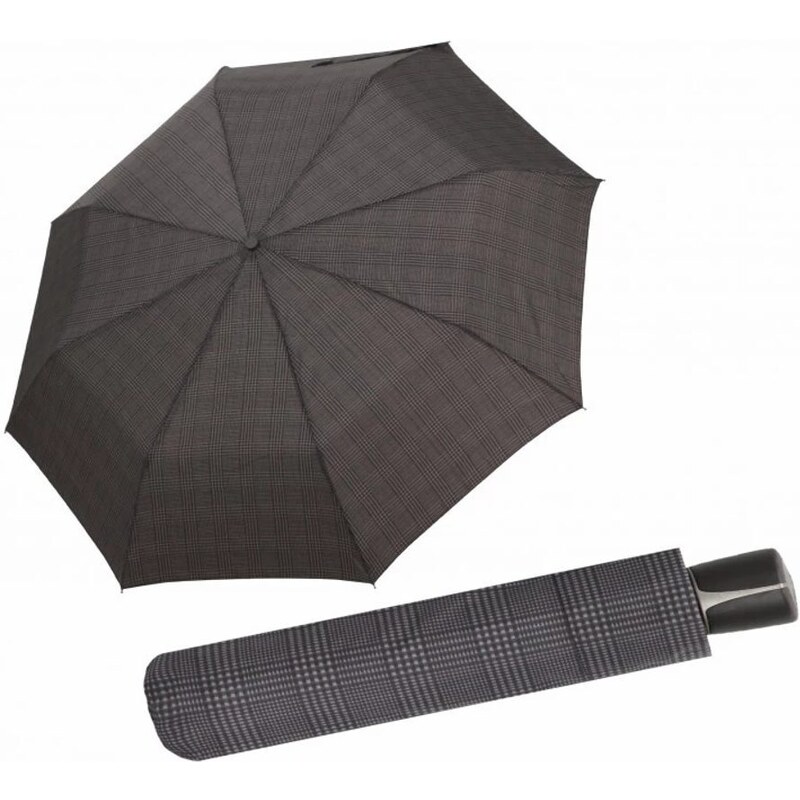 Antracitový skladací dáždnik Doppler Mini Fiber