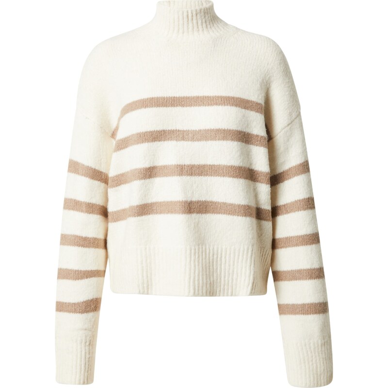 ABOUT YOU Sveter Felice krémová / tmavobéžová 63143167