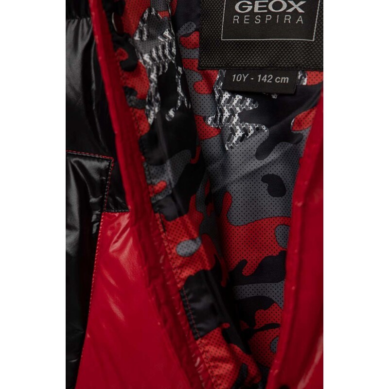 Detská bunda Geox červená farba