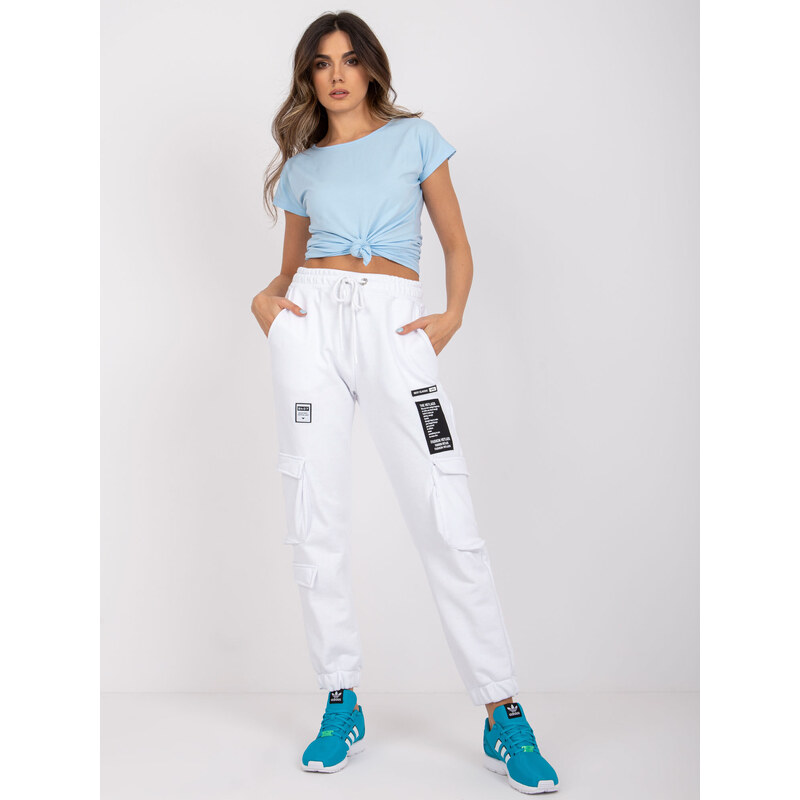 RUE PARIS Sweatpants-RV-DR-7461.03-white 64688195