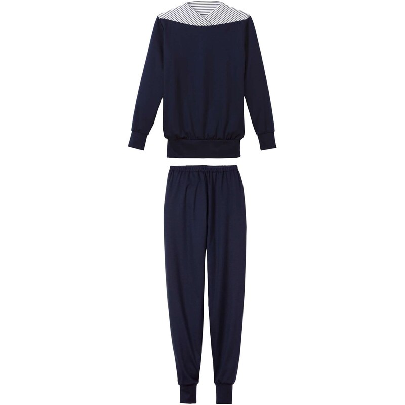 CALIDA Pyžamo ultramarínová / biela 36288841