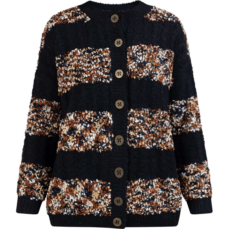 usha FESTIVAL Kardigán zmiešané farby / čierna 63142667