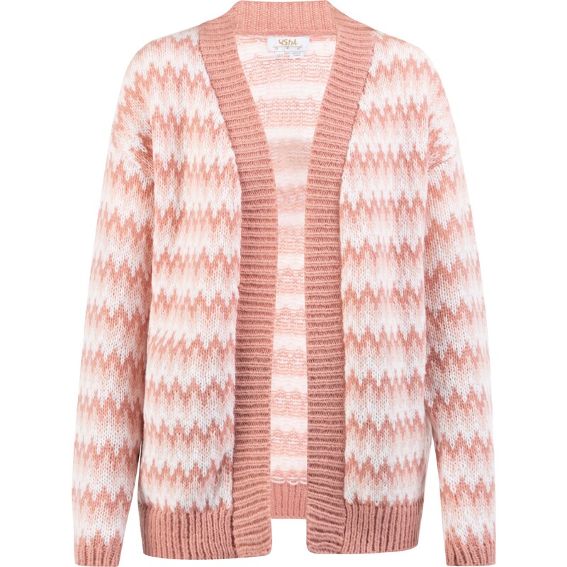 usha FESTIVAL Kardigán ružová / staroružová / biela 63142669