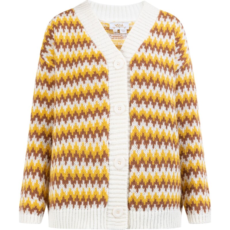 usha FESTIVAL Kardigán béžová / svetlohnedá / horčicová 60937970