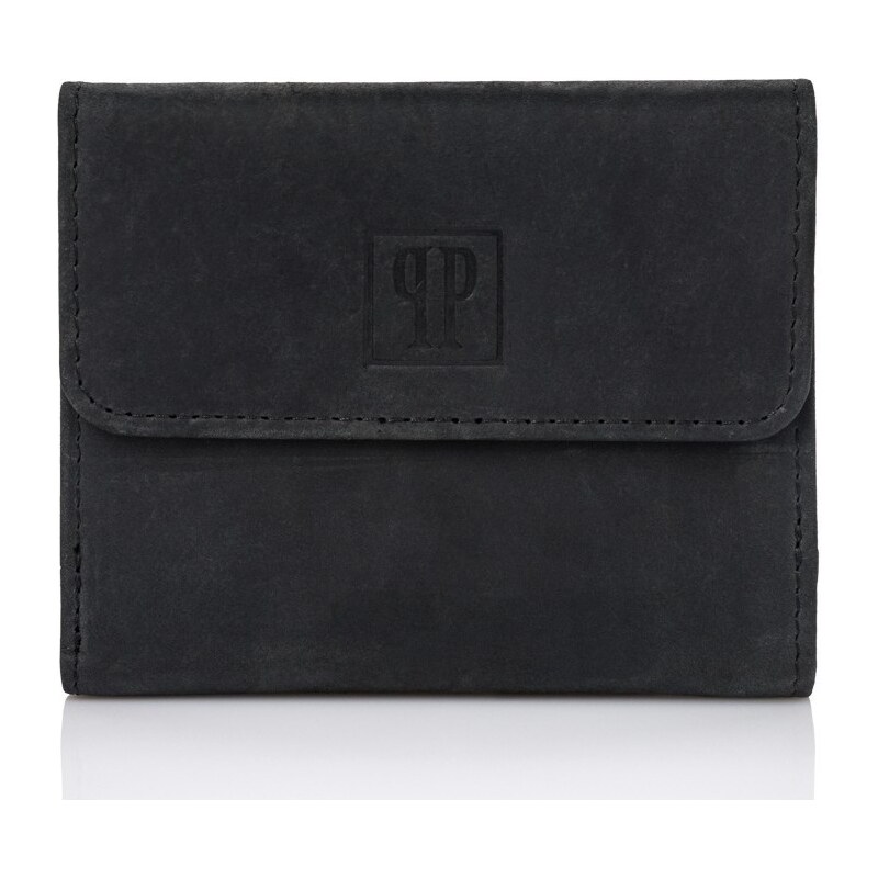 Paolo Peruzzi Kožená malá dámska čierna peňaženka PP 66572004