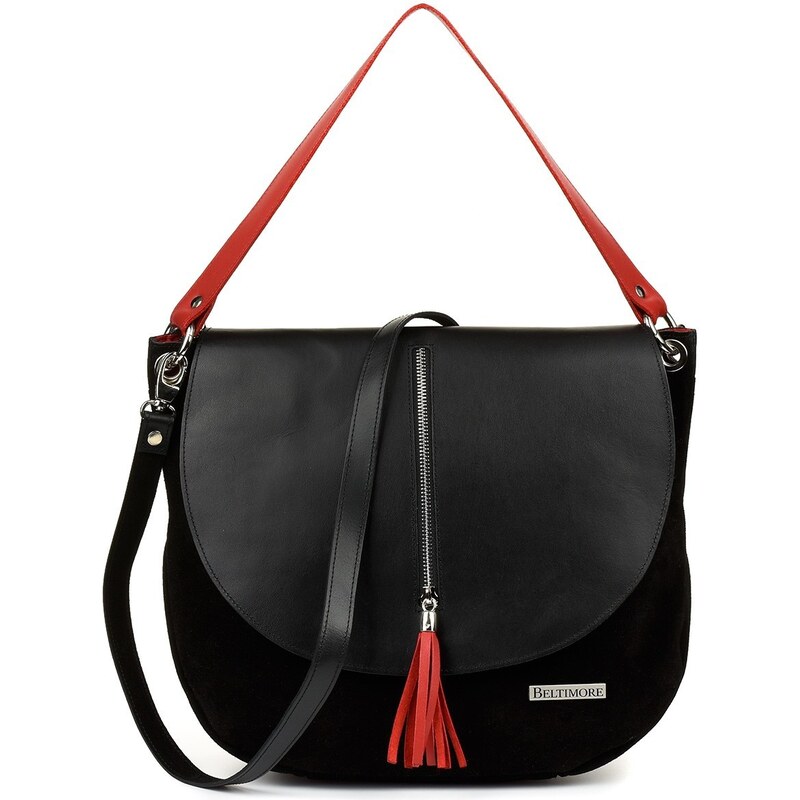 Beltimore Dámska kožená čierna kabelka MELISSA 66572035