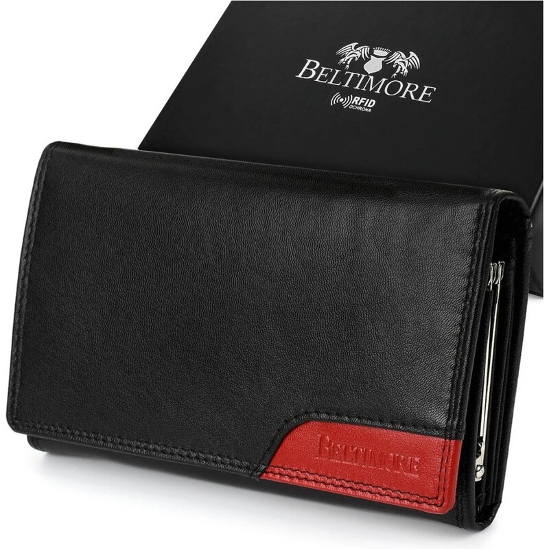 Beltimore Čierna dámska kožená peňaženka BELIA 66572119