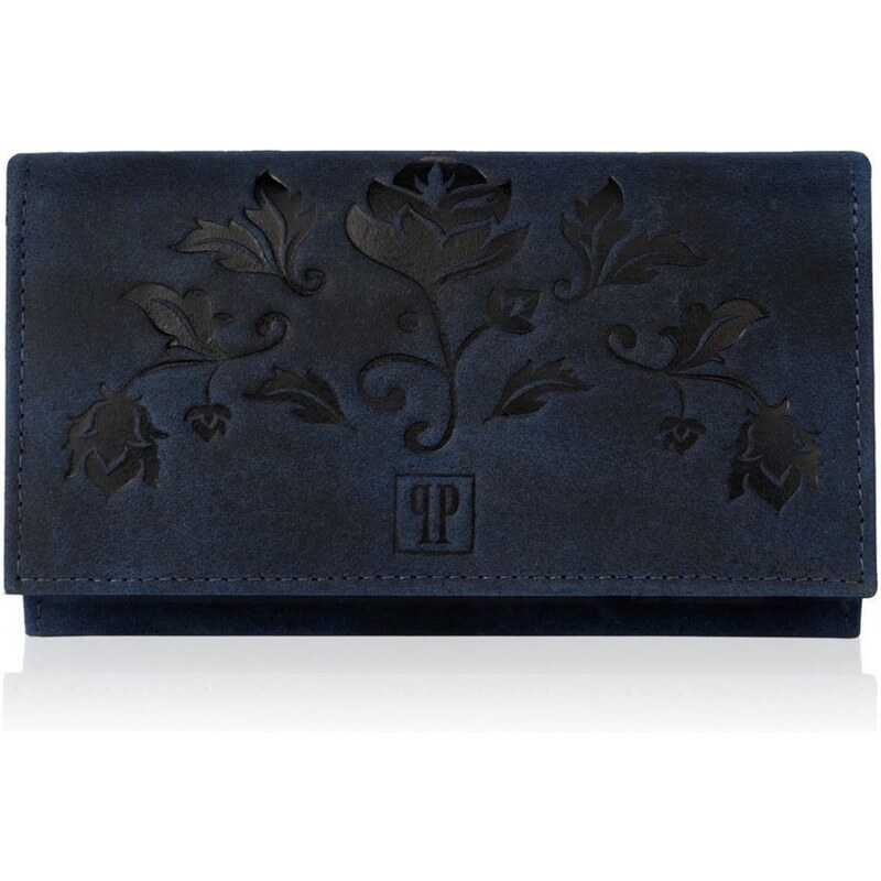 Paolo Peruzzi Dámska kožená tmavomodrá vintage peňaženka CALYSTA 66572135