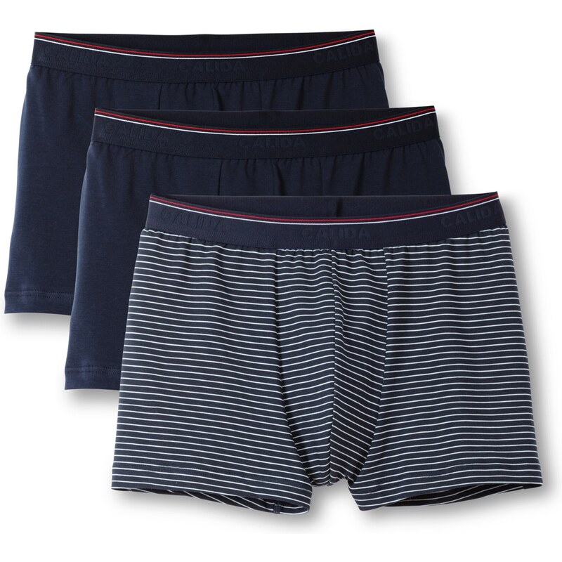 CALIDA Boxerky námornícka modrá / jasne červená / biela 36725542