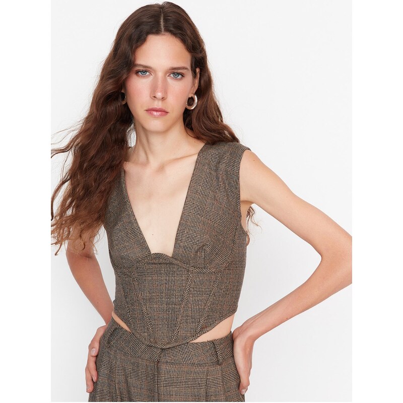 Tielka pre ženy Trendyol - hnedá 50544343