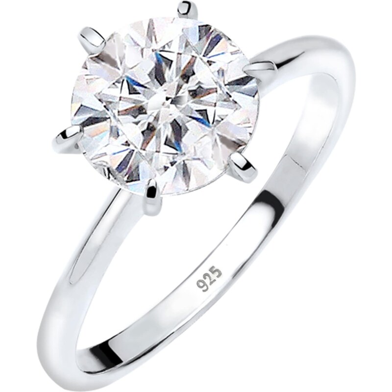 ELLI Prsteň Kristall strieborná / priehľadná 20502343