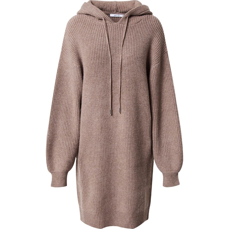 ABOUT YOU Pletené šaty Milly hnedá melírovaná 54235864