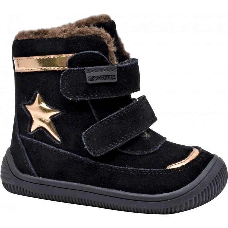 Zimné dievčenské čižmy Protetika LINET Black 46771621