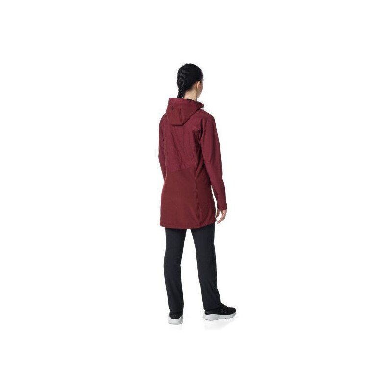 Dámsky softshellový kabát Kilpi LASIKA-W tmavo červená