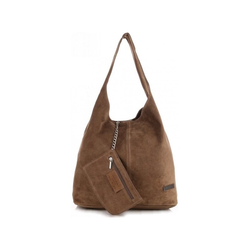 Kožené kabelka shopper bag Vittoria Gotti zemitá V8802 67016977