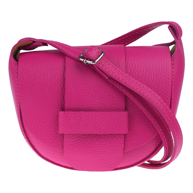 Ružová kožená talianska crossbody kabelka Rerta Fuxia NovaKabelka.sk 36315187