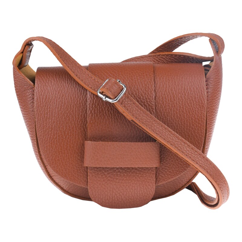 Camel kožená talianska crossbody kabelka Rerta Camel NovaKabelka.sk 36315188