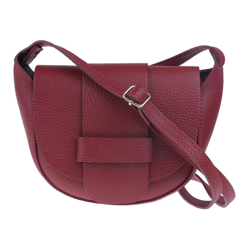 Bordo kožená talianska crossbody kabelka Rerta Bordo NovaKabelka.sk 36315186