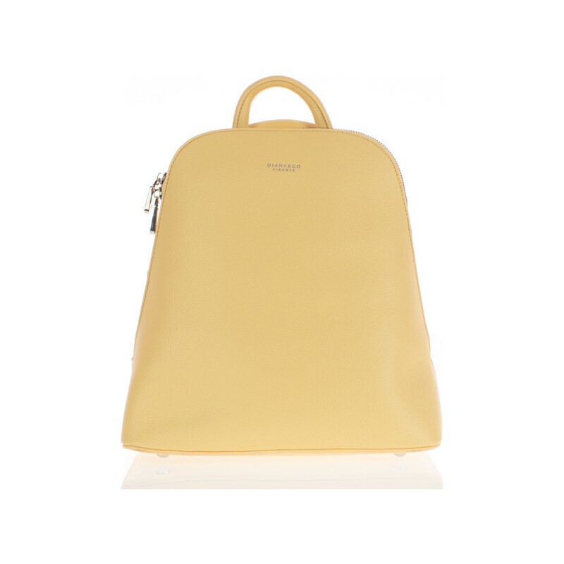 DIANA&CO Ruksak - DianaCo koženkový s popruhom žltý 36318298