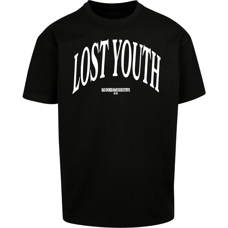 Lost Youth Tričko Classic V.1 čierna / biela 54238993
