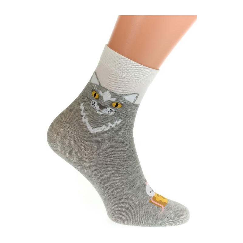 AURA.VIA Sivé ponožky BLUK 36333701