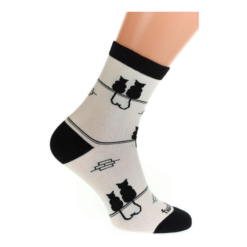 AURA.VIA Biele ponožky FUSA 36333707