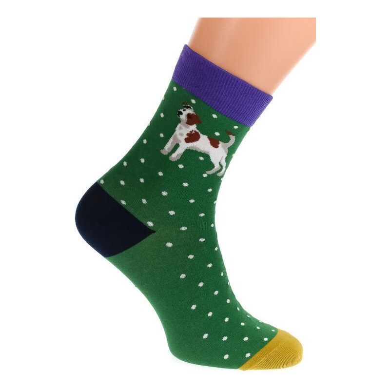 AURA.VIA Zelené ponožky DOGGY 36333709