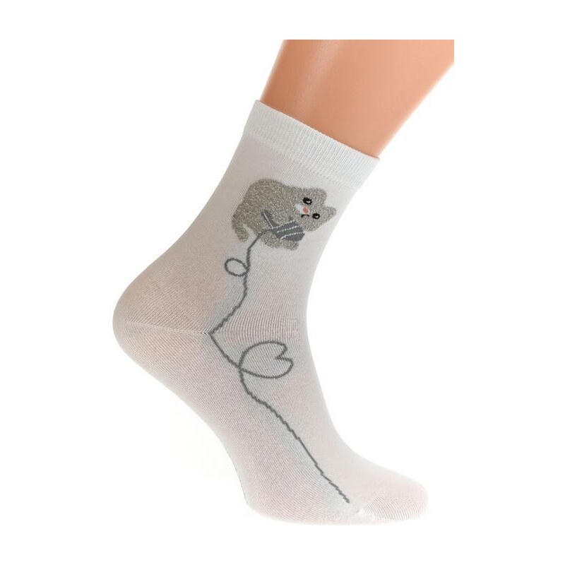 AURA.VIA Biele ponožky HERTZ 36333724