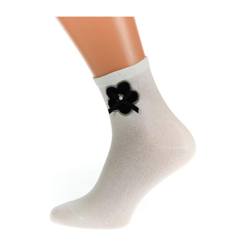 AURA.VIA Biele ponožky SINA 36333756