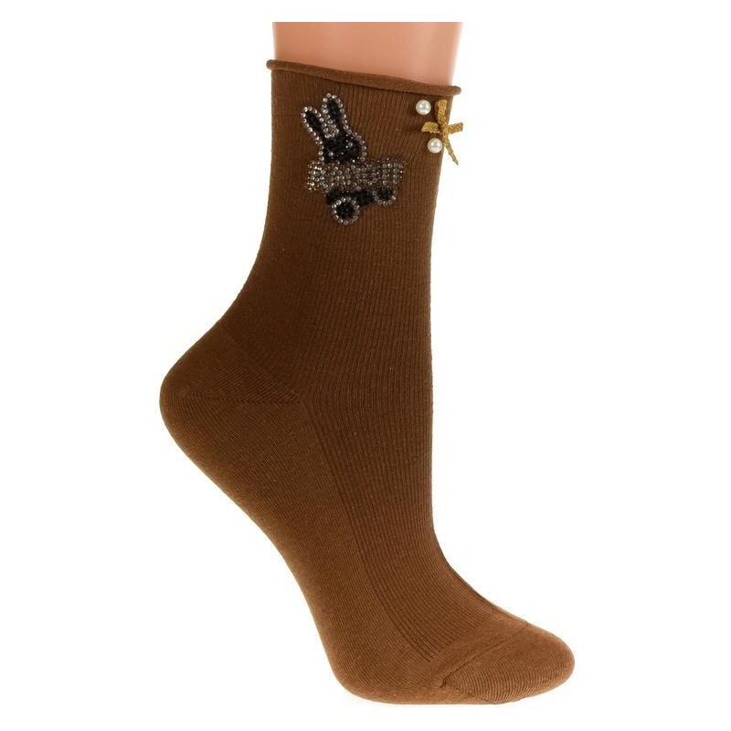 AURA.VIA Hnedé ponožky DINA 36333760