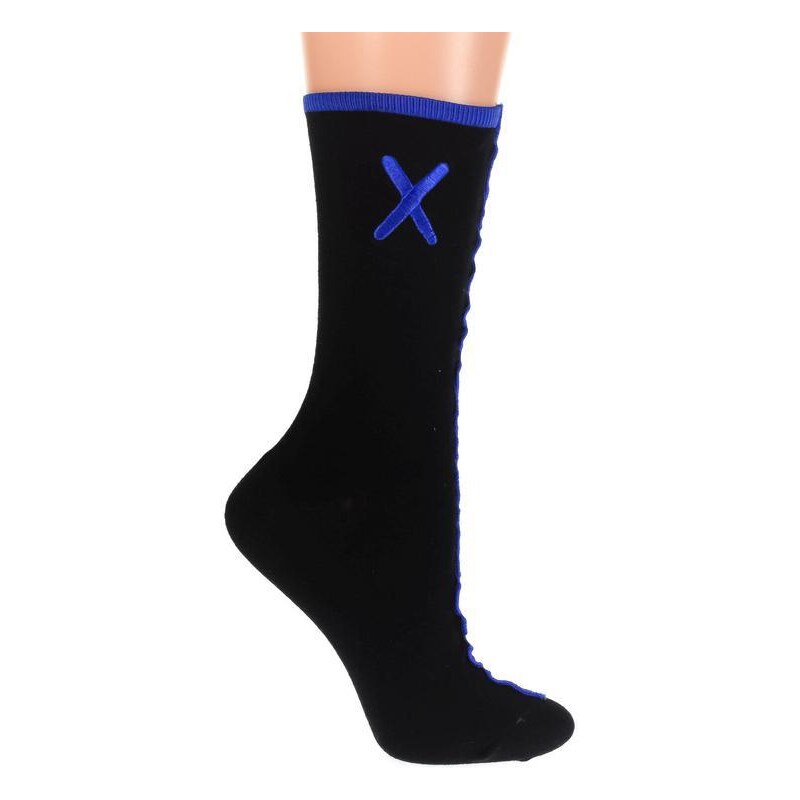 AURA.VIA Čierno-modré ponožky AKIN 36333768