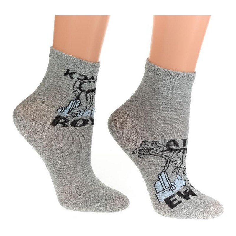 AURA.VIA Sivé ponožky JINNY 36333782