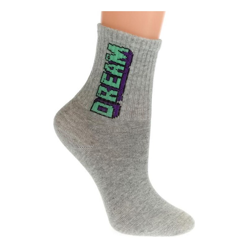 AURA.VIA Sivé ponožky DREAM 36333789