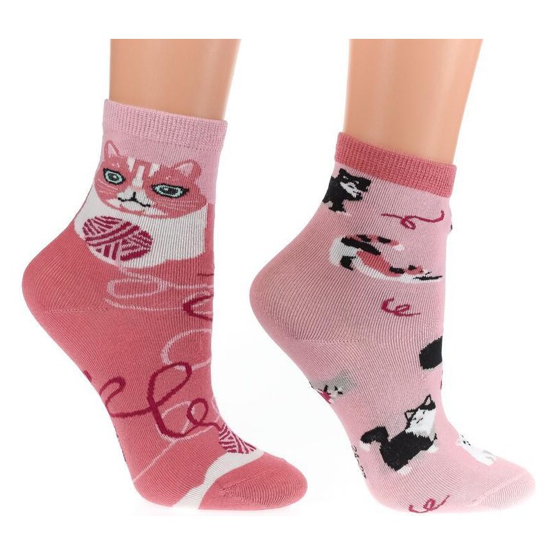 AURA.VIA Ružové ponožky DUO 36333805